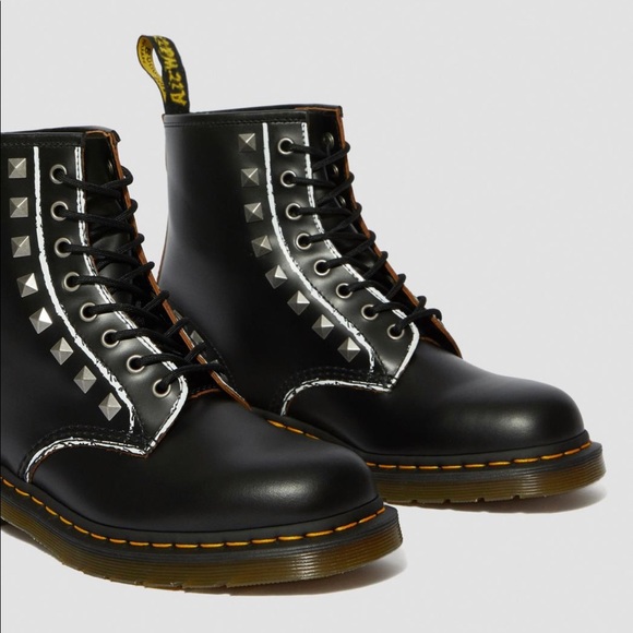 Dr.Martens 1460 Stud BLACK ROLLED VINTAGE SMOOTH - Picture 7 of 15